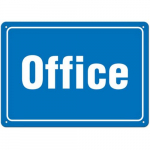 Sign "Office", 14" x 20", Adhesive Vinyl_noscript