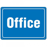 Sign "office", 10" x 14", Adhesive Vinyl_noscript