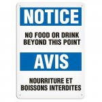 10" x 14" Aluminum Sign "Bilingual Notice..."_noscript