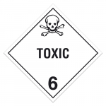 Danger Sign, Class 6 TOXIC, 10.75" x 10.75"_noscript