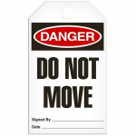 Tag "Danger - Do Not Move", 3.375" x 5.75"_noscript
