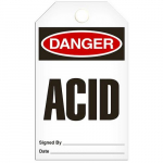 Tag "Danger - Acid", 3.375" x 5.75"_noscript