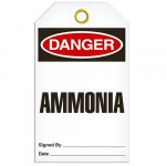 Tag "Danger - Ammonia", 3.375" x 5.75"_noscript