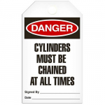 Tag "Danger - Cylinders Must be Chained at Al..."_noscript