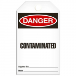 Tag "Danger - Contaminated", 3.375" x 5.75"_noscript
