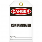 Tag "Danger - Contaminated", 3.375" x 5.75"_noscript