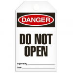 Tag "Danger - Do Not Open", 3.375" x 5.75"_noscript