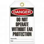 Tag "Danger - Do Not Operate without Ear Prot..."_noscript