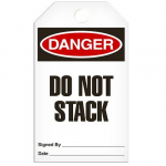 Tag "Danger - Do Not Stack", 3.375" x 5.75"_noscript