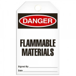 Tag "Danger - Flammable Materials"_noscript