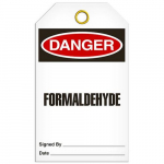 Tag "Danger - Formaldehyde", 3.375" x 5.75"_noscript