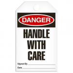 Tag "Danger - Handle with Care", 3.375" x 5.75"_noscript