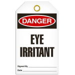 Tag "Danger - Eye Irritant", 3.375" x 5.75"_noscript