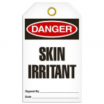 Tag "Danger - Skin Irritant", 3.375" x 5.75"_noscript