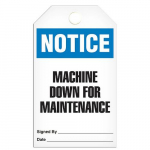Tag "Notice - Machine Down for Maintenance"_noscript