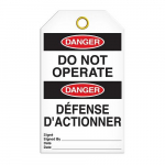 Danger Tag "Do Not Operate", Rigid Duraply_noscript