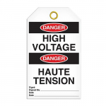 Danger Tag "High Voltage", Rigid Duraply_noscript