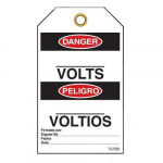 Bilingual Danger Tags "___ Volts"