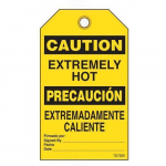 Bilingual Caution Tags "Extremely Hot"