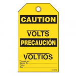 Bilingual Caution Tags "___ Volts"_noscript
