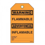 Bilingual Warning Tags "Flammable"
