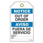 Bilingual Notice Tags "Out of Order"_noscript