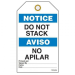 Bilingual Notice Tags "Do Not Stack"_noscript