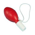 Pipette Filler Bulb, Safety, Synthetic Rubber, Red/White