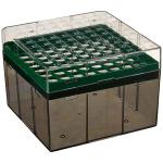 BioBOX 81 for 3.0mL, 4.0mL, 5.0mL CryoClear Vials, Green_noscript