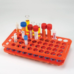 Rack with Grippers 17mm Tubes 50-Place Orange_noscript
