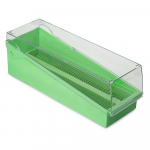Slide Storage Box, 100-Place, ABS, Green_noscript