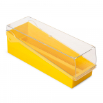 Slide Storage Box, 100-Place, ABS, Yellow_noscript