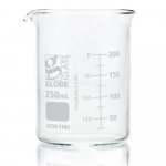 Beaker Globe Glass 250mL Low Form