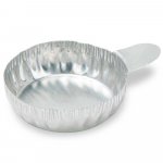 Aluminum Dish, 28mm, Crimped Side with Tab_noscript