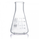 Flask, Erlenmeyer, Globe Glass, 125mL_noscript