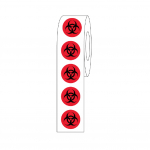 Label Roll, Cryo, 9.5mm, Biohazard Dots_noscript