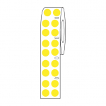 Label Roll, Cryo, Thermal, 13mm Dot, Yellow_noscript
