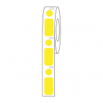 Label/Dot Roll, Cryo, 24x13mm, Yellow_noscript