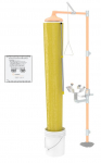 Emergency Shower Test Chute Kit with Pail_noscript