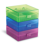 100-Well Hinged Tube Storage Box, Assorted_noscript