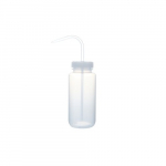 Wash Bottle Wide Mouth, 500mL, Clear/White_noscript