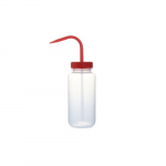 Wash Bottle Wide Mouth, 500mL, Clear/Red_noscript