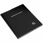 100-Pages Lined Black Laboratory Notebook_noscript