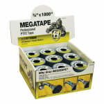 MegaTape 3/4" x 1000" Grey 3.5mil Thick PTFE Tape