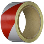 Reflective Hazard Red / White Tape, 38 in x 33 ft