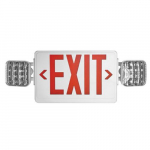 LED Combo Exit-Emergency Light, Red Letters_noscript