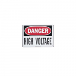 Safety Sign - Danger High Voltage, Fiberglass_noscript