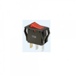 Red Lighted On-Off Rocker Switch, SPST
