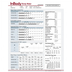 Body Water Result Sheet for InBody S10