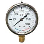 Oil Filled Pressure Gage, 3000 psi
